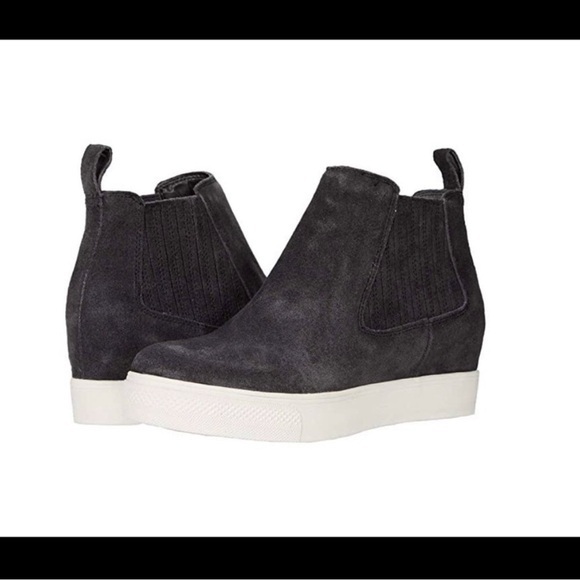 Dolce Vita Anthracite Suede Slip-On Platform High Top Sneaker Women’s 8.5 - Picture 1 of 13